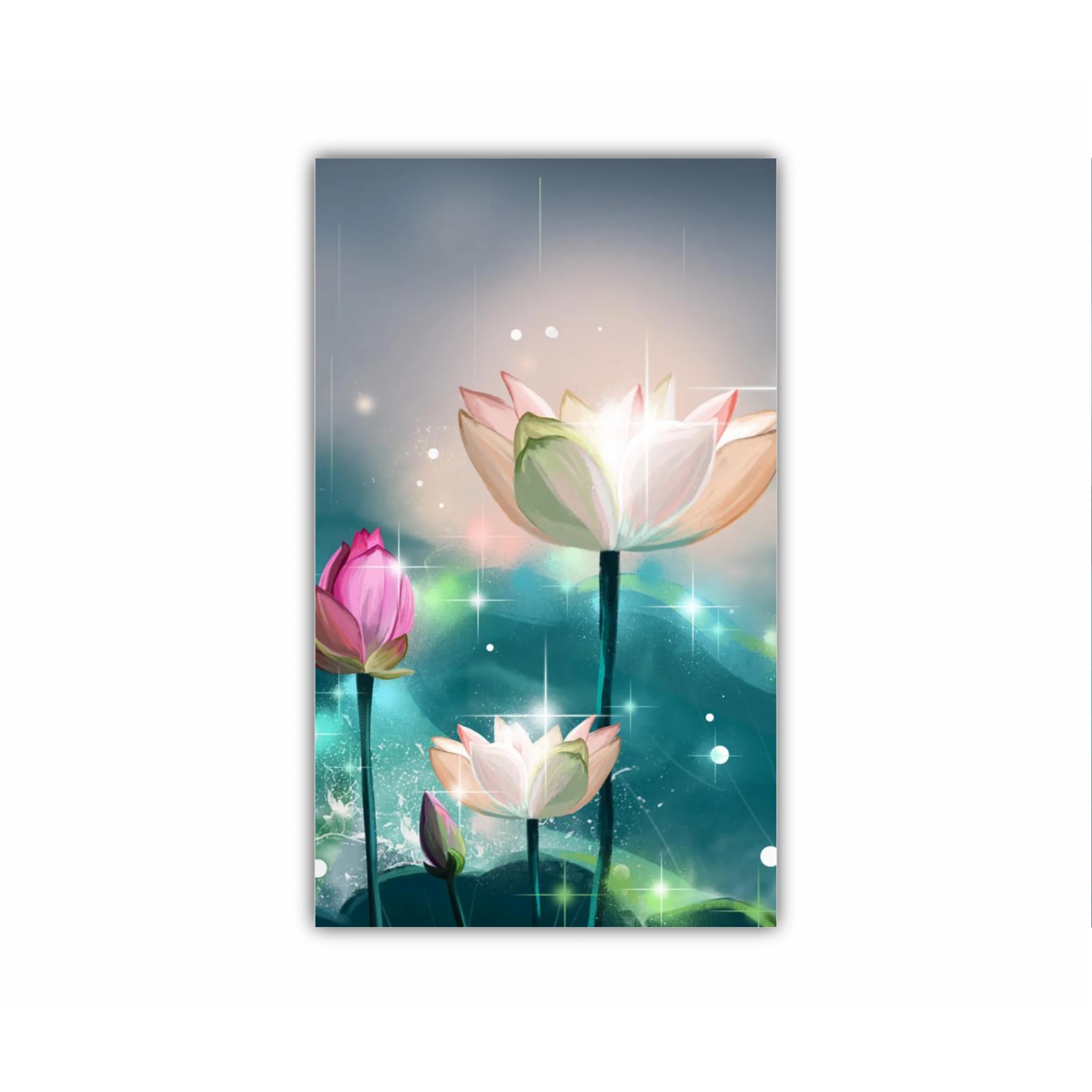 Ilustratie 3D a florilor de lotus