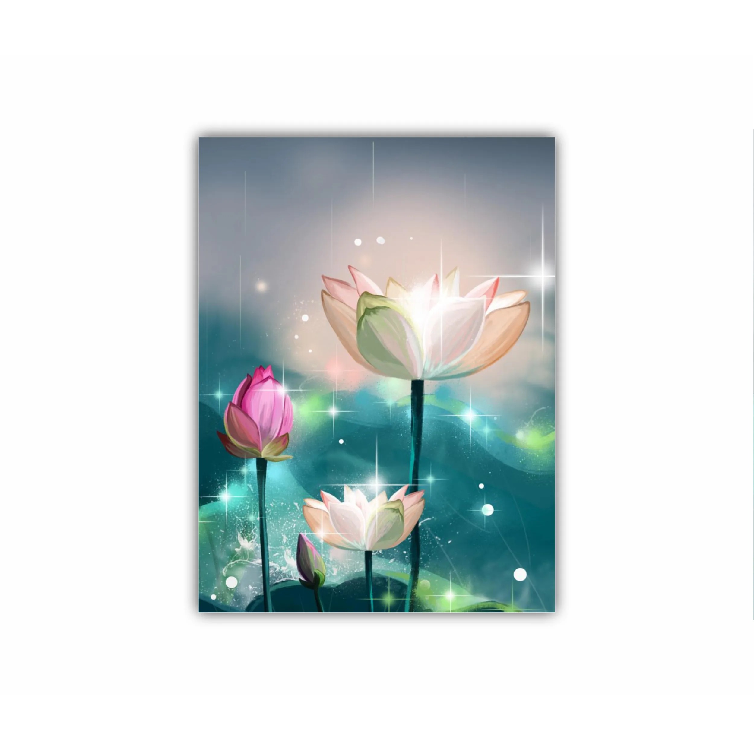 Ilustratie 3D a florilor de lotus