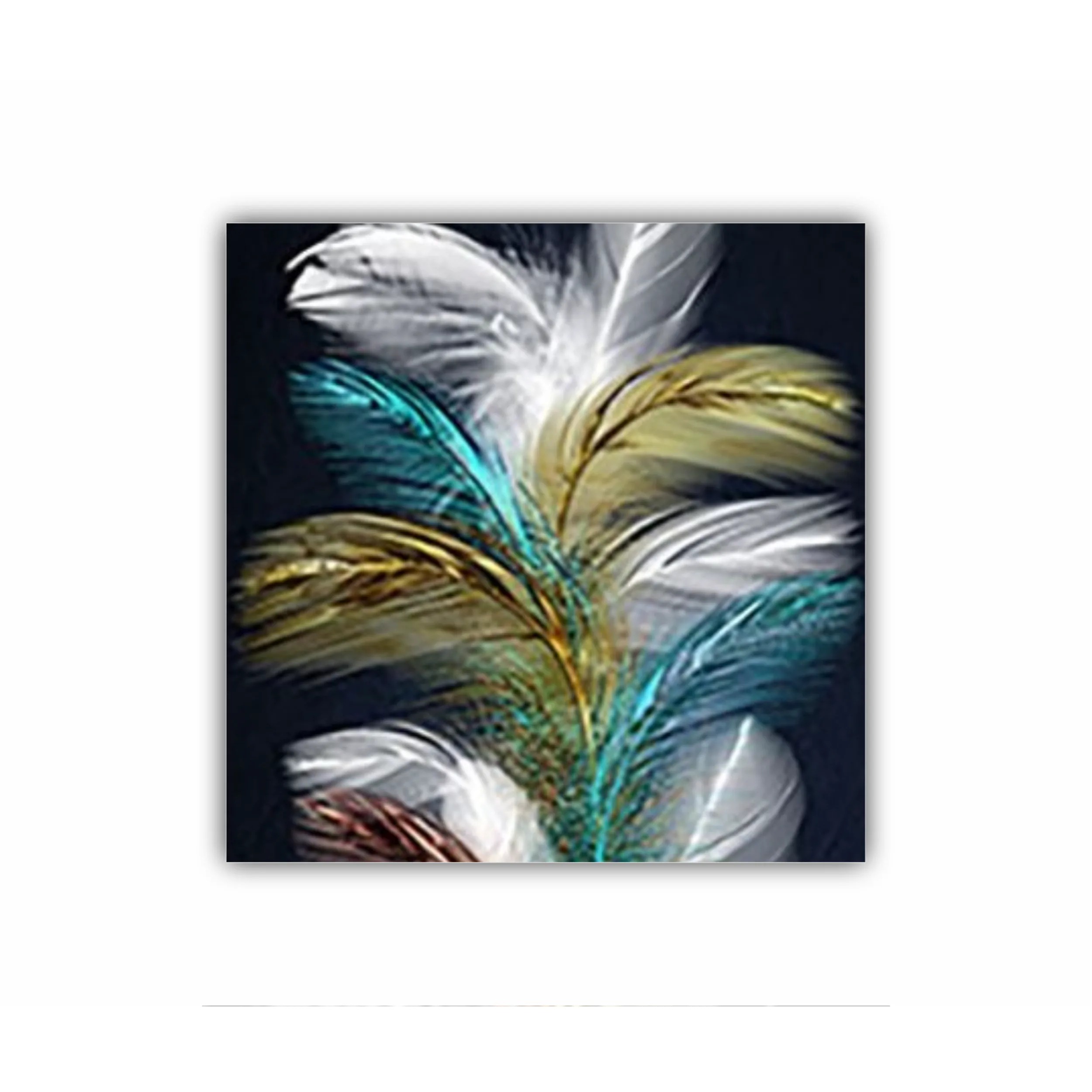 3d illustration of feathers. Luxurious abstract art digital painting