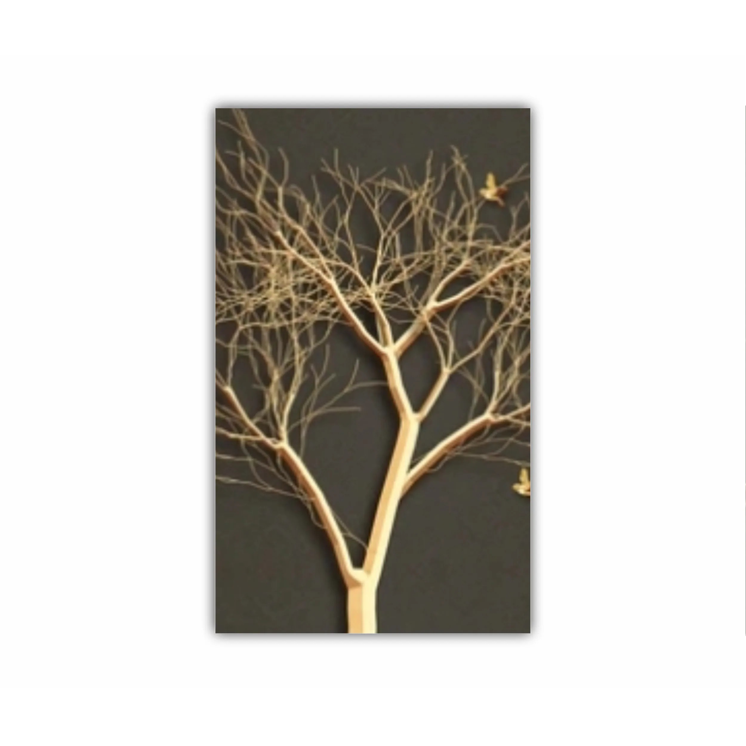 3d illustration of tree and birds