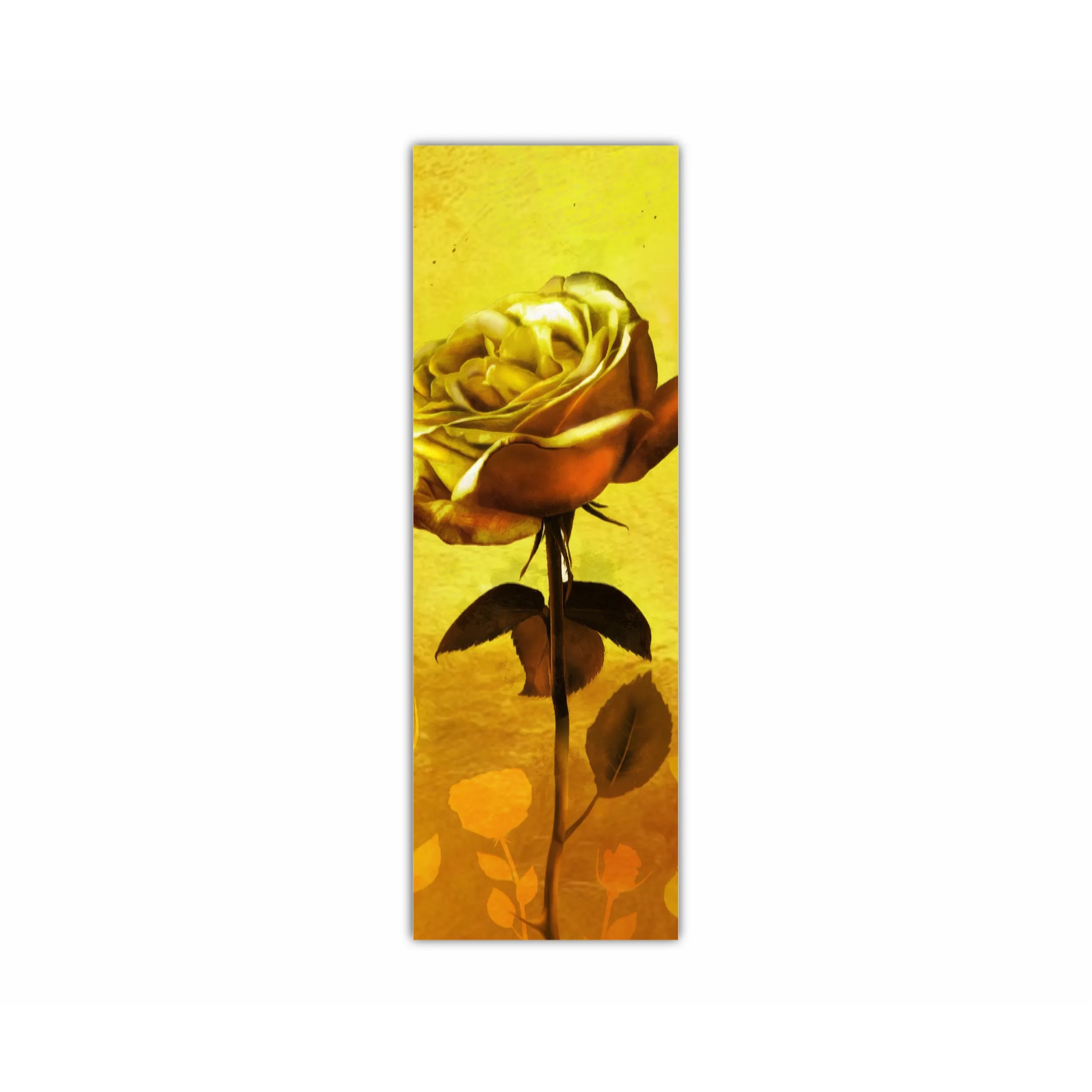 Gold roses flowers on gold background N2