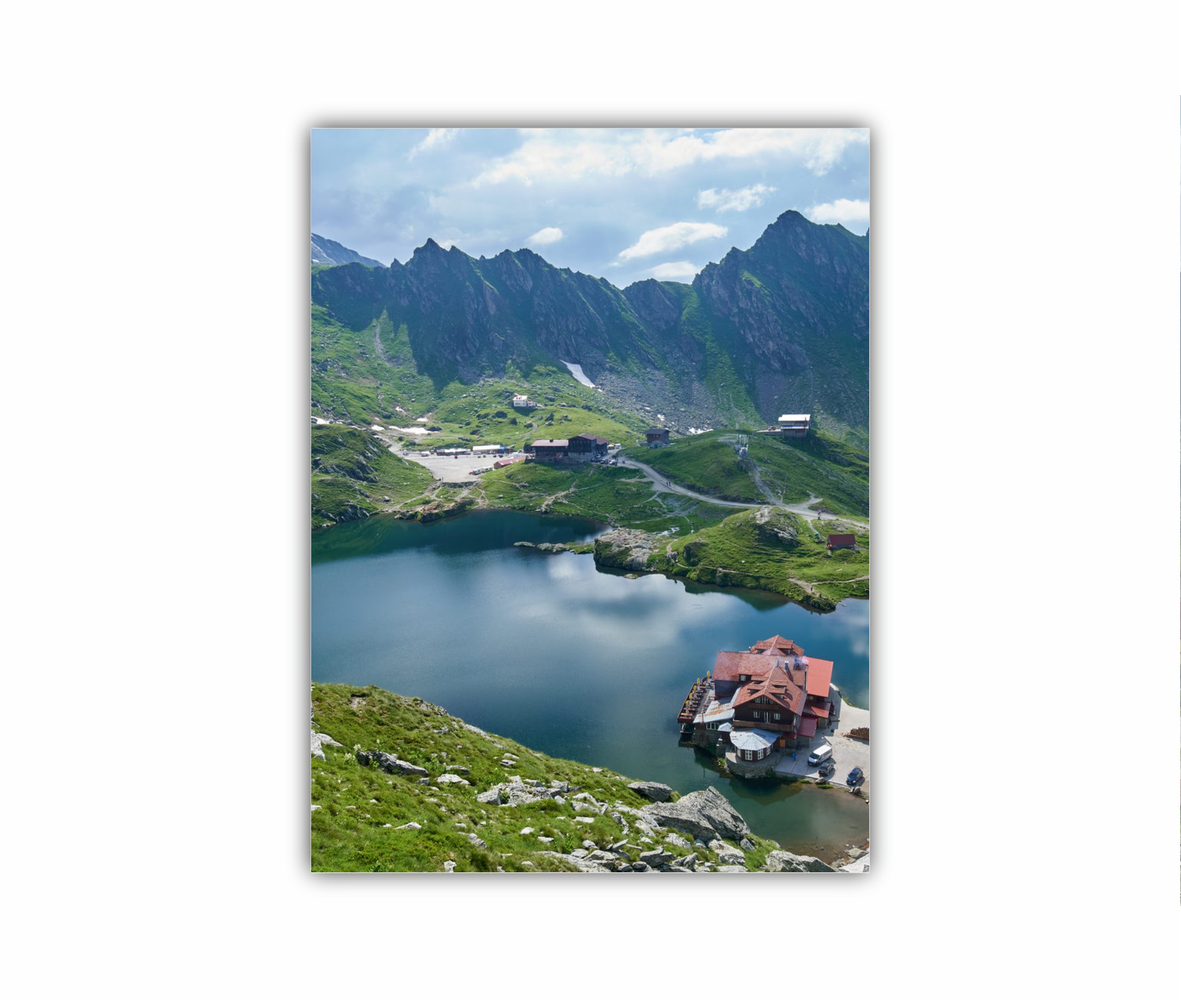 NATURE - vedere de sus cu lacul Balea