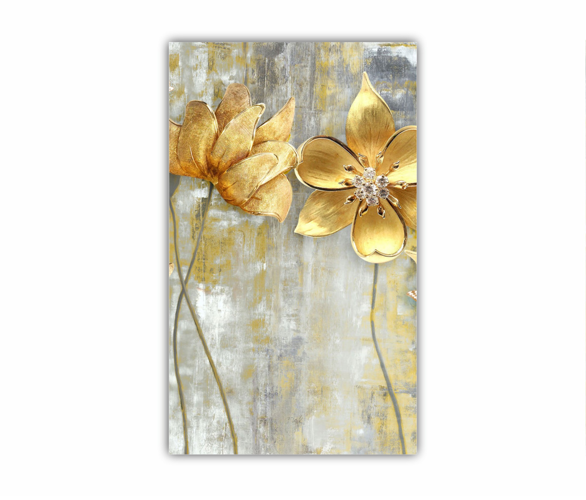 GOLDEN FLOWERS - flori galben-auriu 