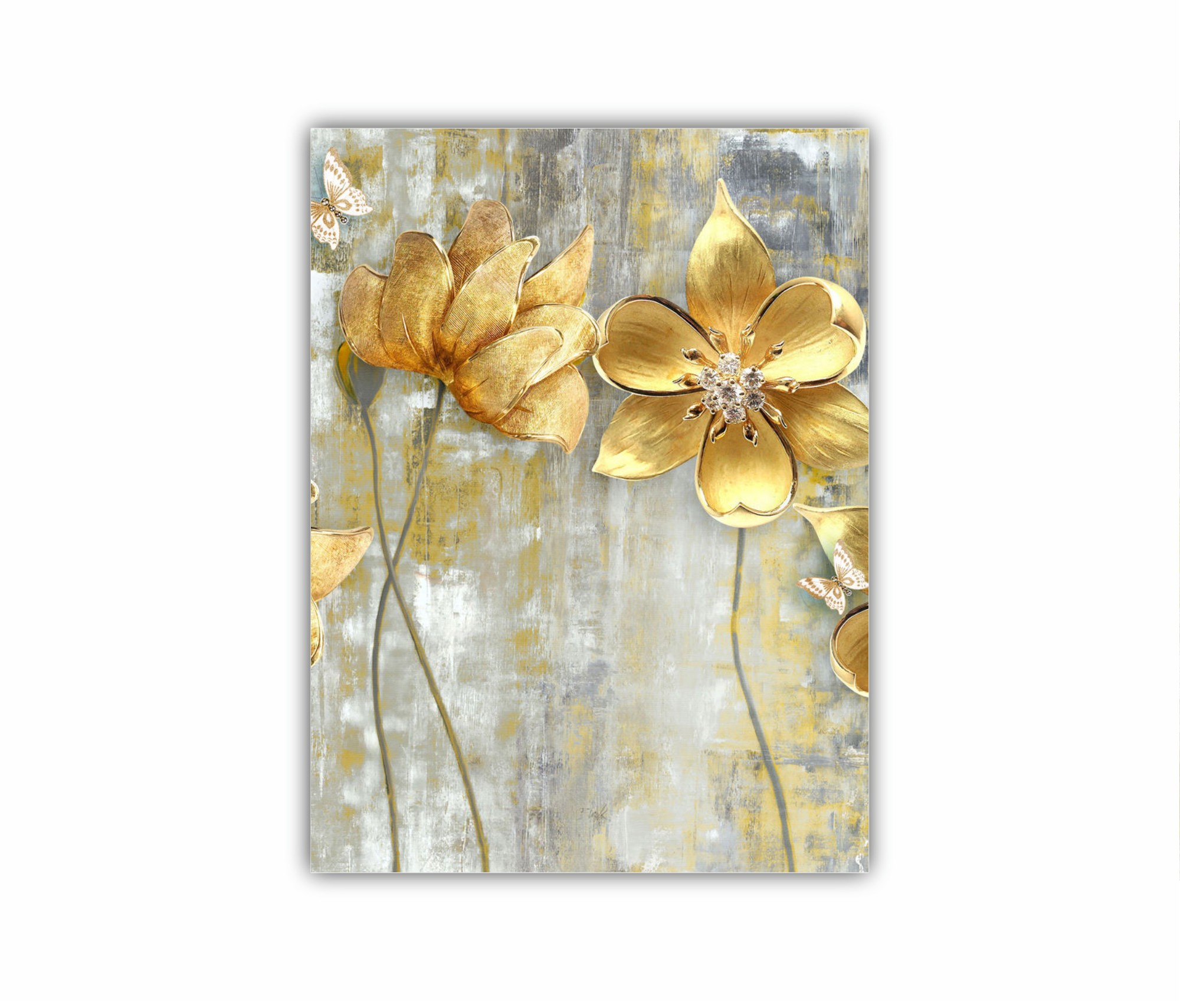 GOLDEN FLOWERS - flori galben-auriu 