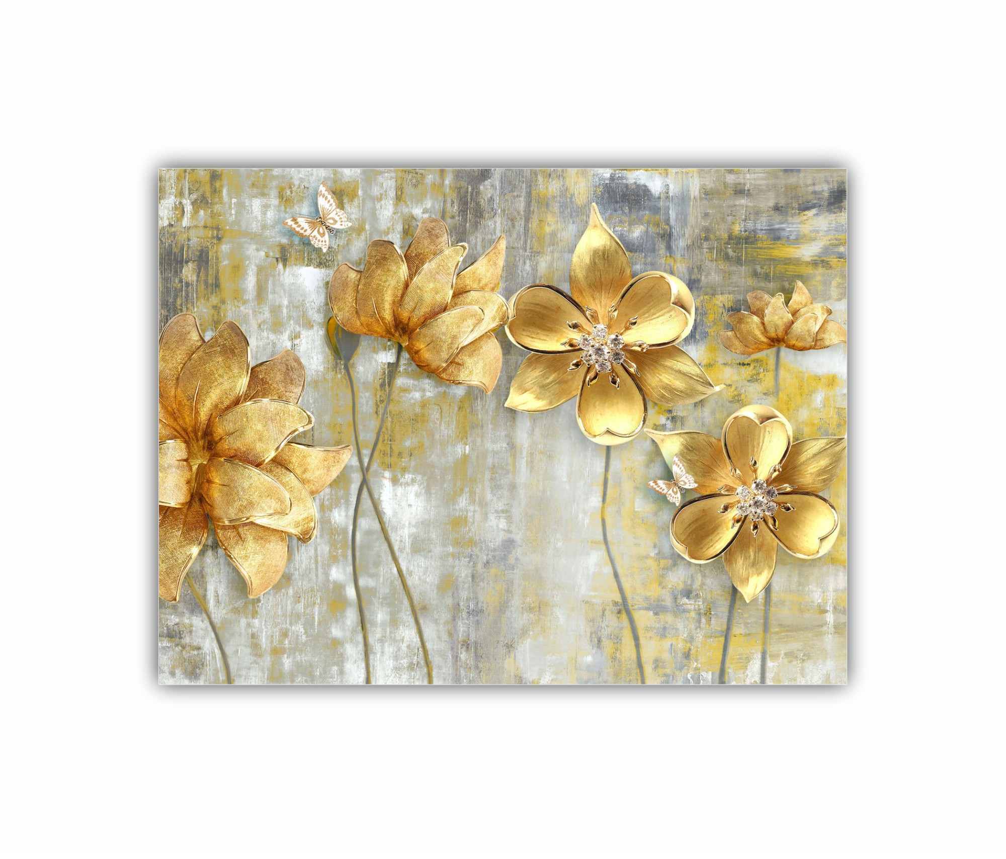 GOLDEN FLOWERS - flori galben-auriu 