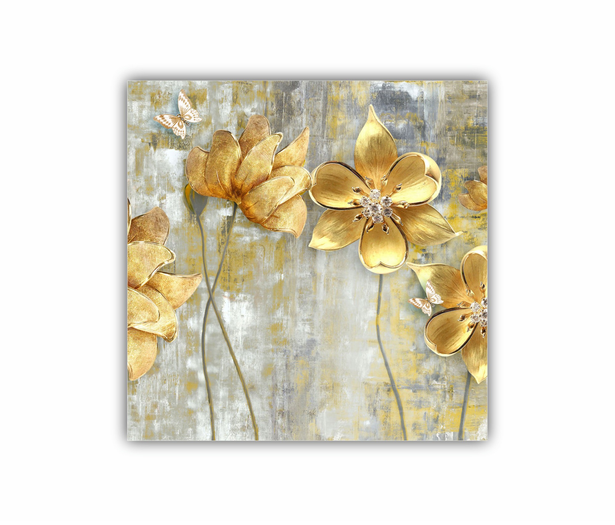 GOLDEN FLOWERS - flori galben-auriu 