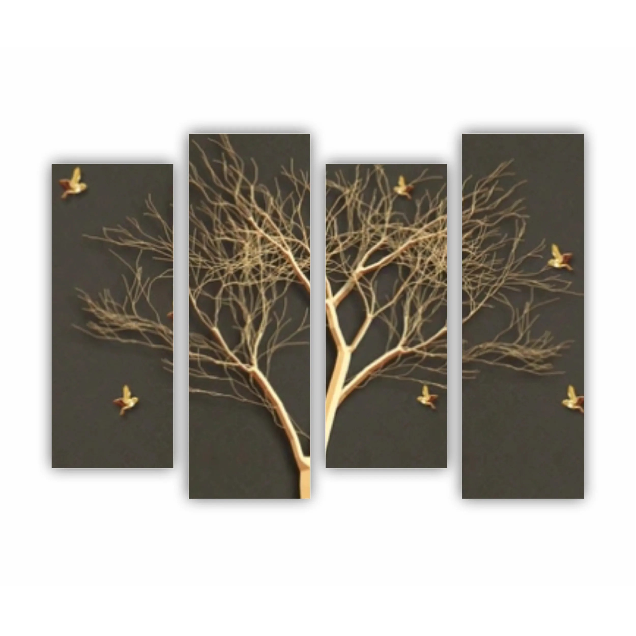 3d illustration of tree and birds