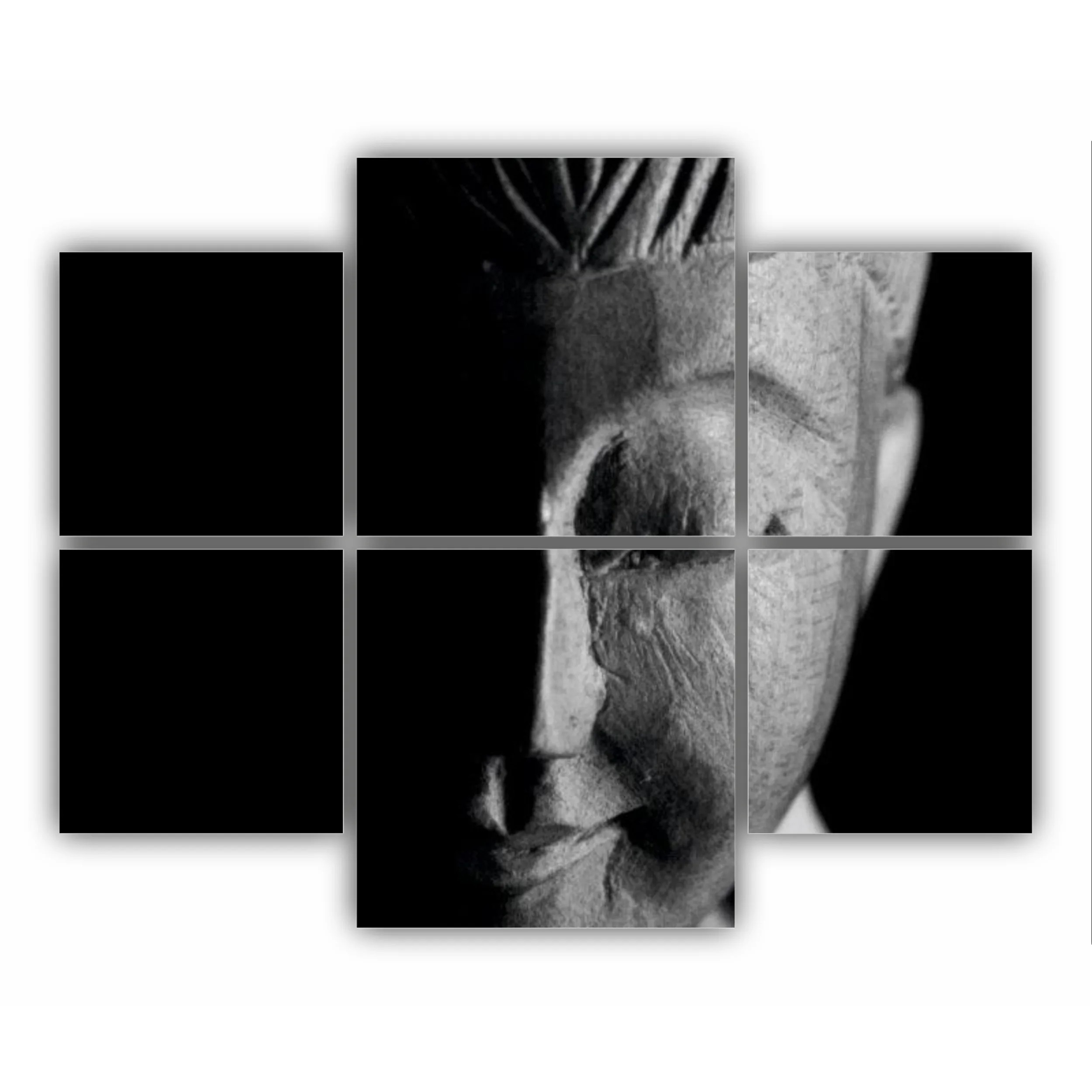 Buddha black and white