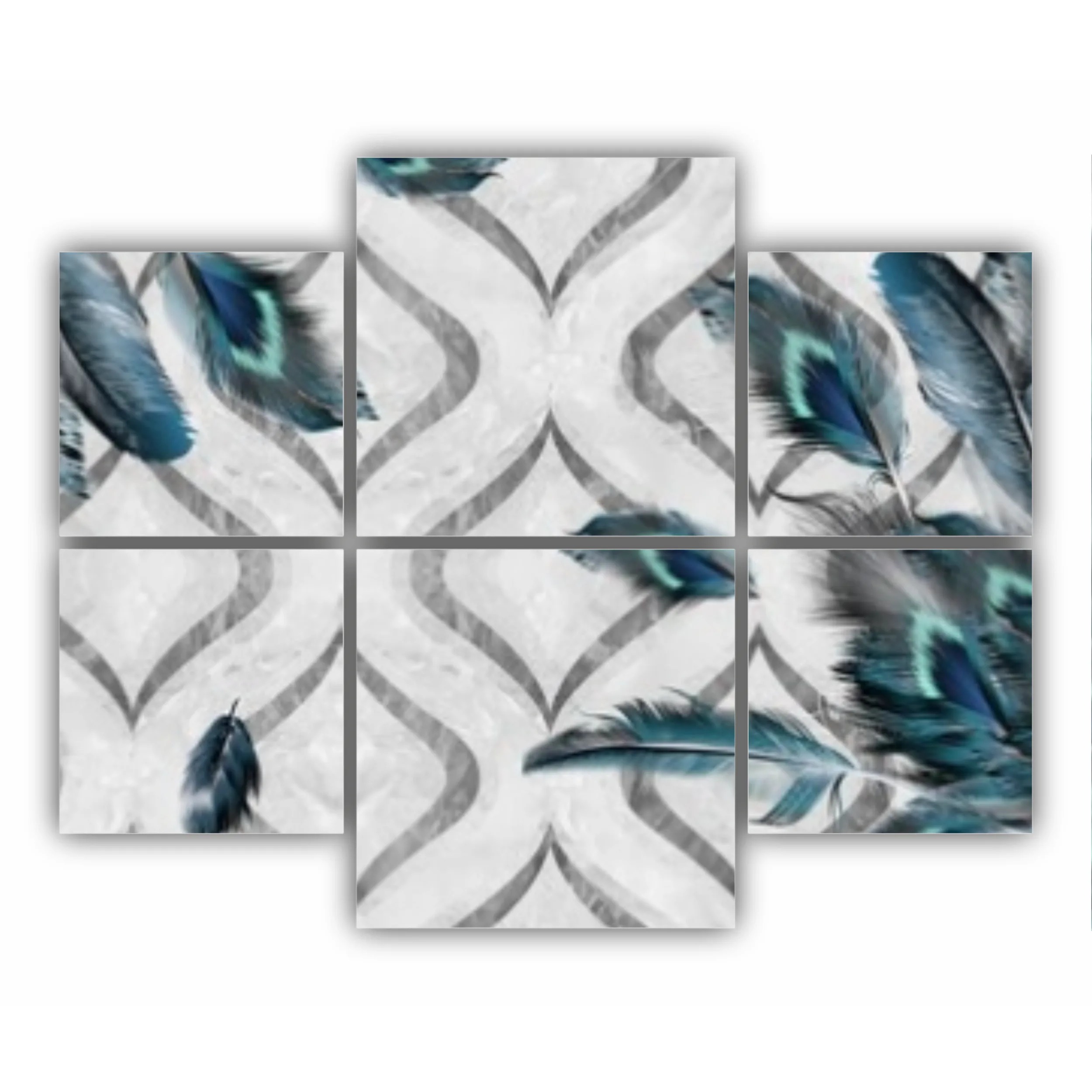 3d illustration of beautiful bird feathers