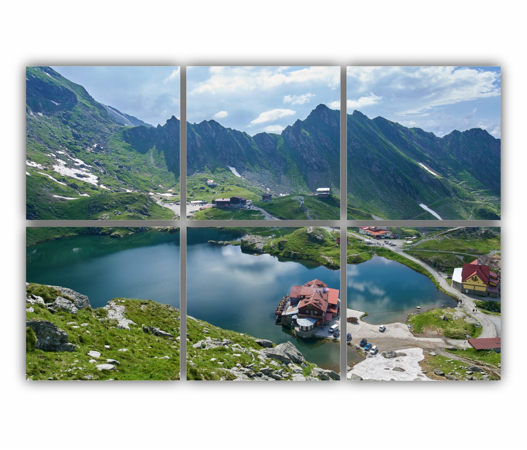 NATURE - vedere de sus cu lacul Balea