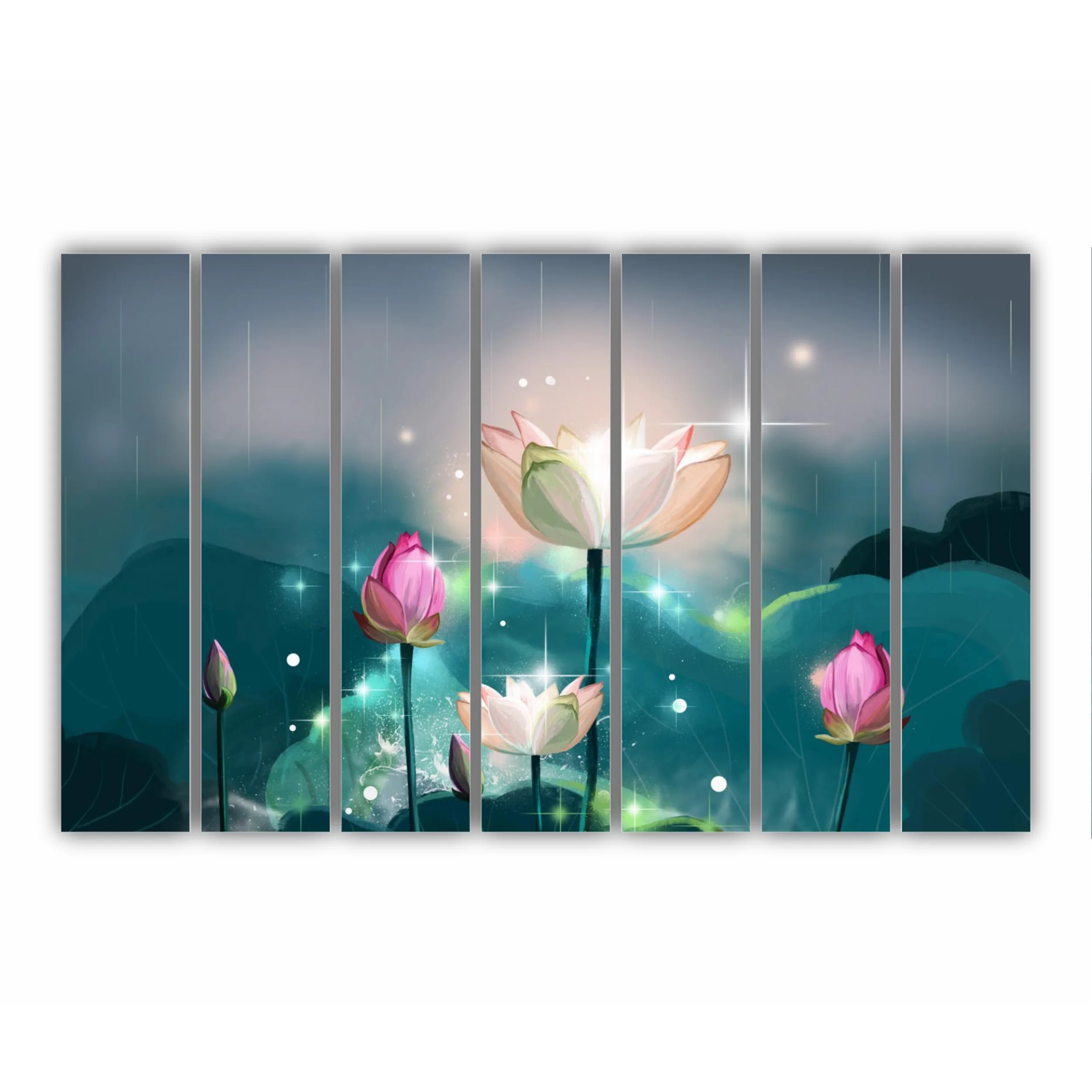 Ilustratie 3D a florilor de lotus