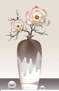 Ilustratie 3D floral de lux